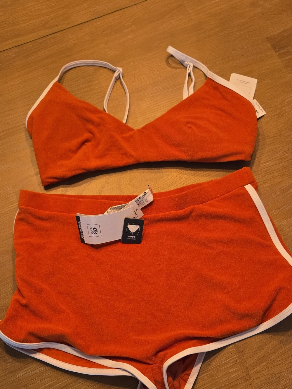 Rip Curl Terry Shorts Azalea Retro Good Pant Solid Crop Lot Sz XL New